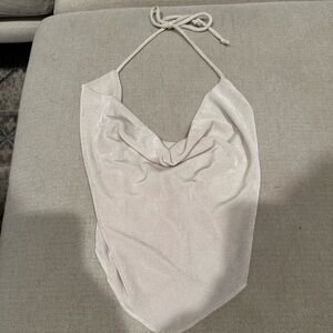 Garage Cream Satin Top